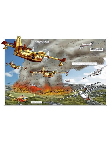 Pompiers ciel avions - pompiers,